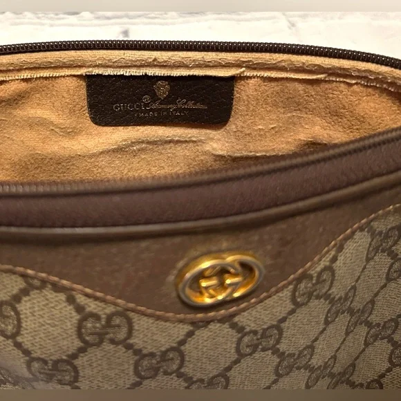 Gucci GG Supreme Vintage Brown Crossbody / Shoulder Bag In Beautiful Condition. - Picture 10 of 16